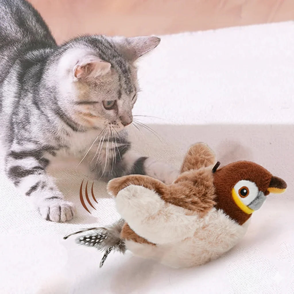Interactive Chirping Bird Cat Toy