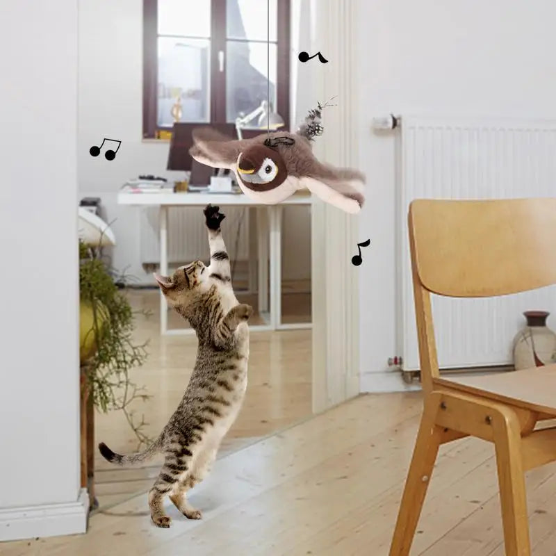 Interactive Chirping Bird Cat Toy